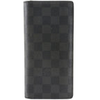 Louis Vuitton Portefeuille Brazza Damier Graphite Canvas Black Wallet