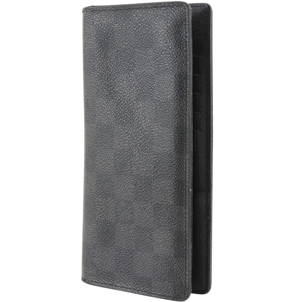 Louis Vuitton Portefeuille Brazza Damier Graphite Canvas Black Wallet — view 2