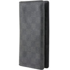 Louis Vuitton Portefeuille Brazza Damier Graphite Canvas Black Wallet — view 2