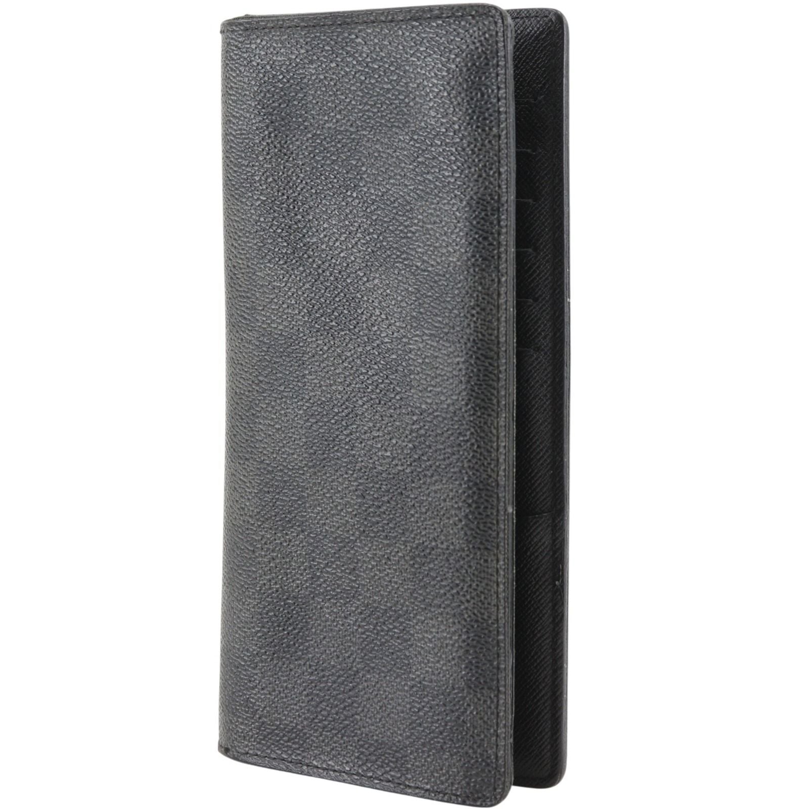 Louis Vuitton Portefeuille Brazza Damier Graphite Canvas Black Wallet — view 2