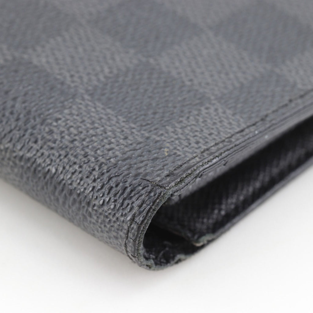 Louis Vuitton Portefeuille Brazza Damier Graphite Canvas Black Wallet — view 5