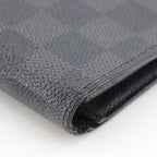 Louis Vuitton Portefeuille Brazza Damier Graphite Canvas Black Wallet — view 5