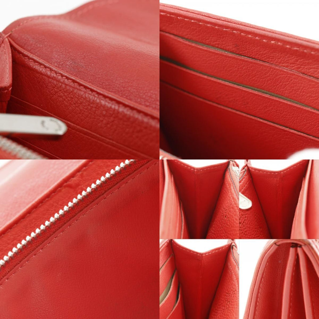 Louis Vuitton Portefeuille Iris Monogram Mahina Red Wallet — view 7