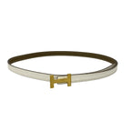 Hermes Belt 70 Focus Mini Etoupe Cles Gold Reversible — view 6