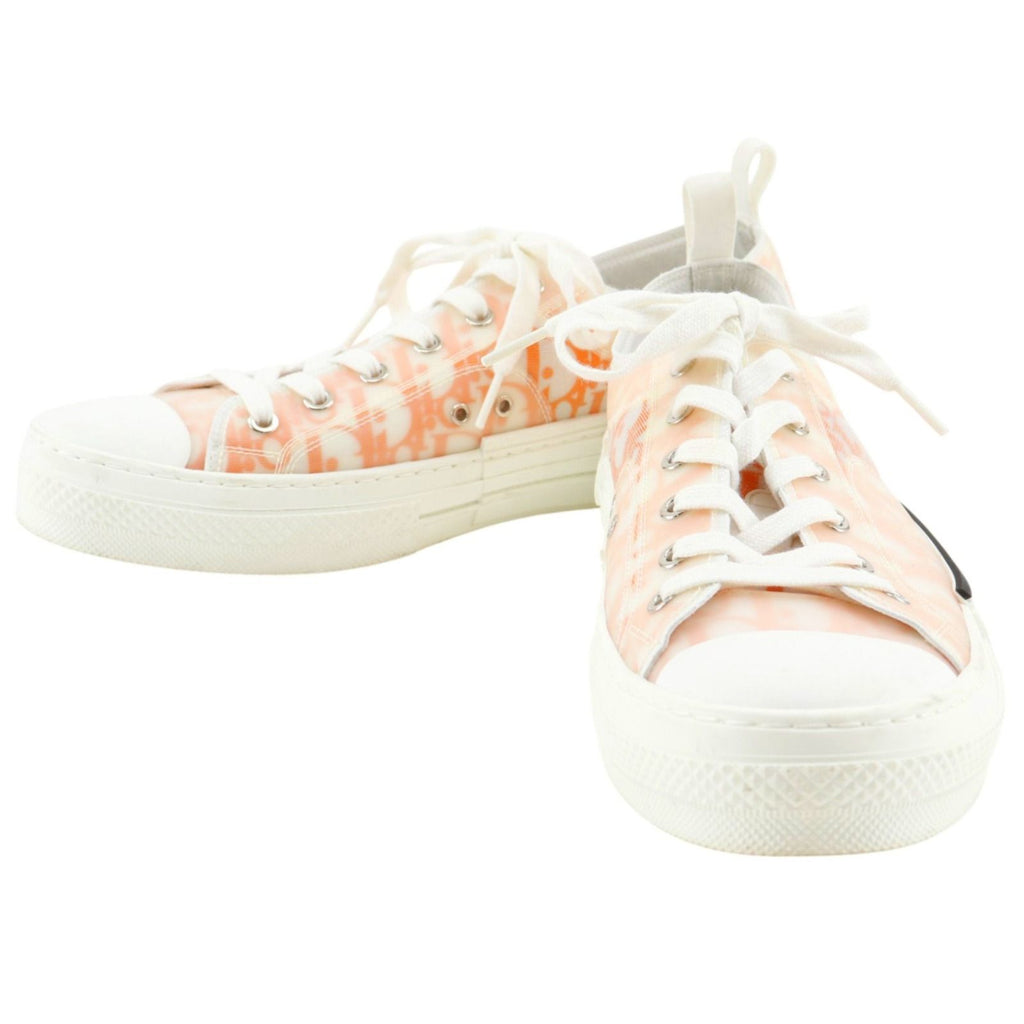 Dior Oblique Nylon Canvas Lava Orange Sneakers