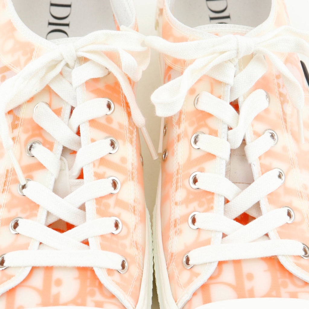 Dior Oblique Nylon Canvas Lava Orange Sneakers — view 5