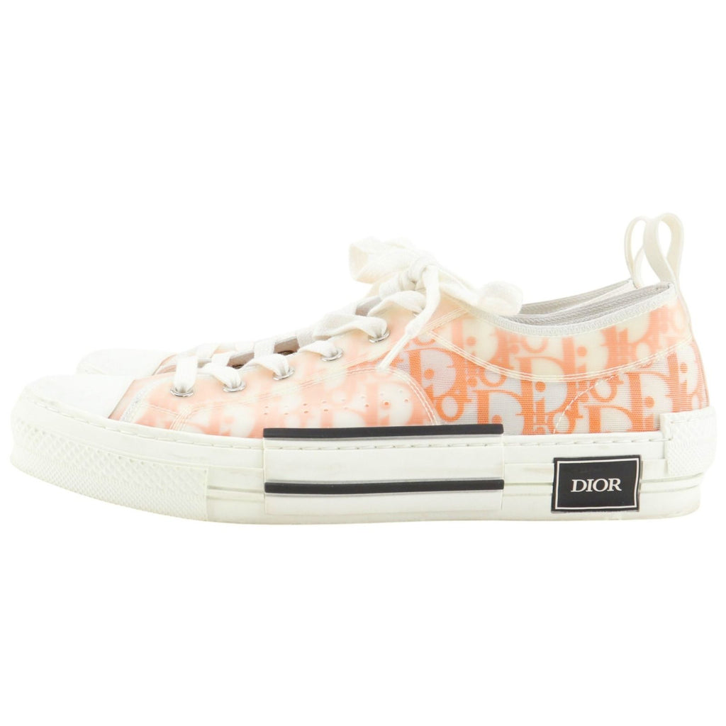 Dior Oblique Nylon Canvas Lava Orange Sneakers — view 2