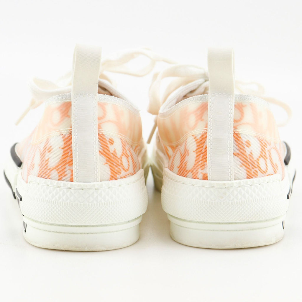 Dior Oblique Nylon Canvas Lava Orange Sneakers — view 3