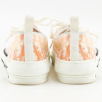 Dior Oblique Nylon Canvas Lava Orange Sneakers — view 3