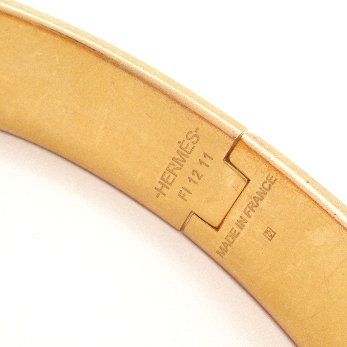 Hermes Bangle Click Gold Light Blue Multi Bracelet — view 4