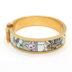 Hermes Bangle Click Gold Light Blue Multi Bracelet — view 6