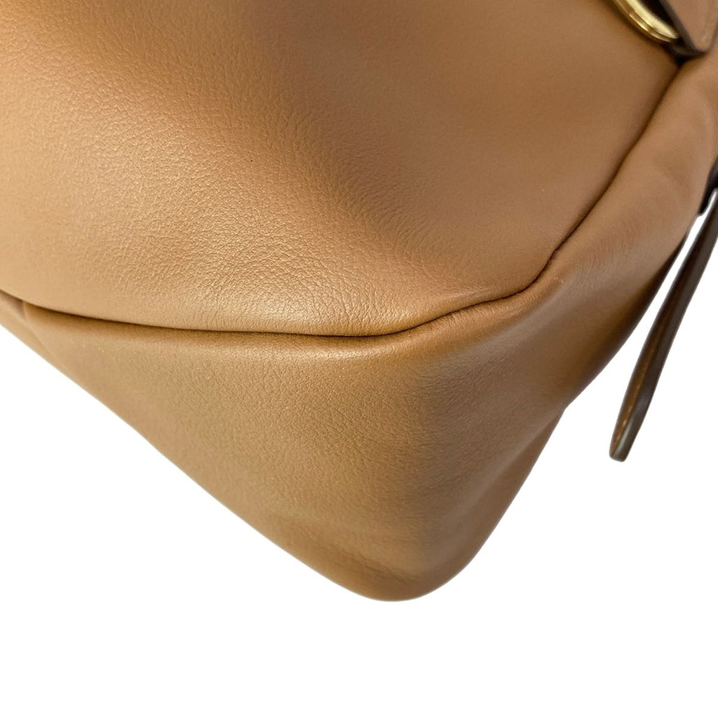 Prada Shoulder Bag Eme Large Light Brown Leather — view 7