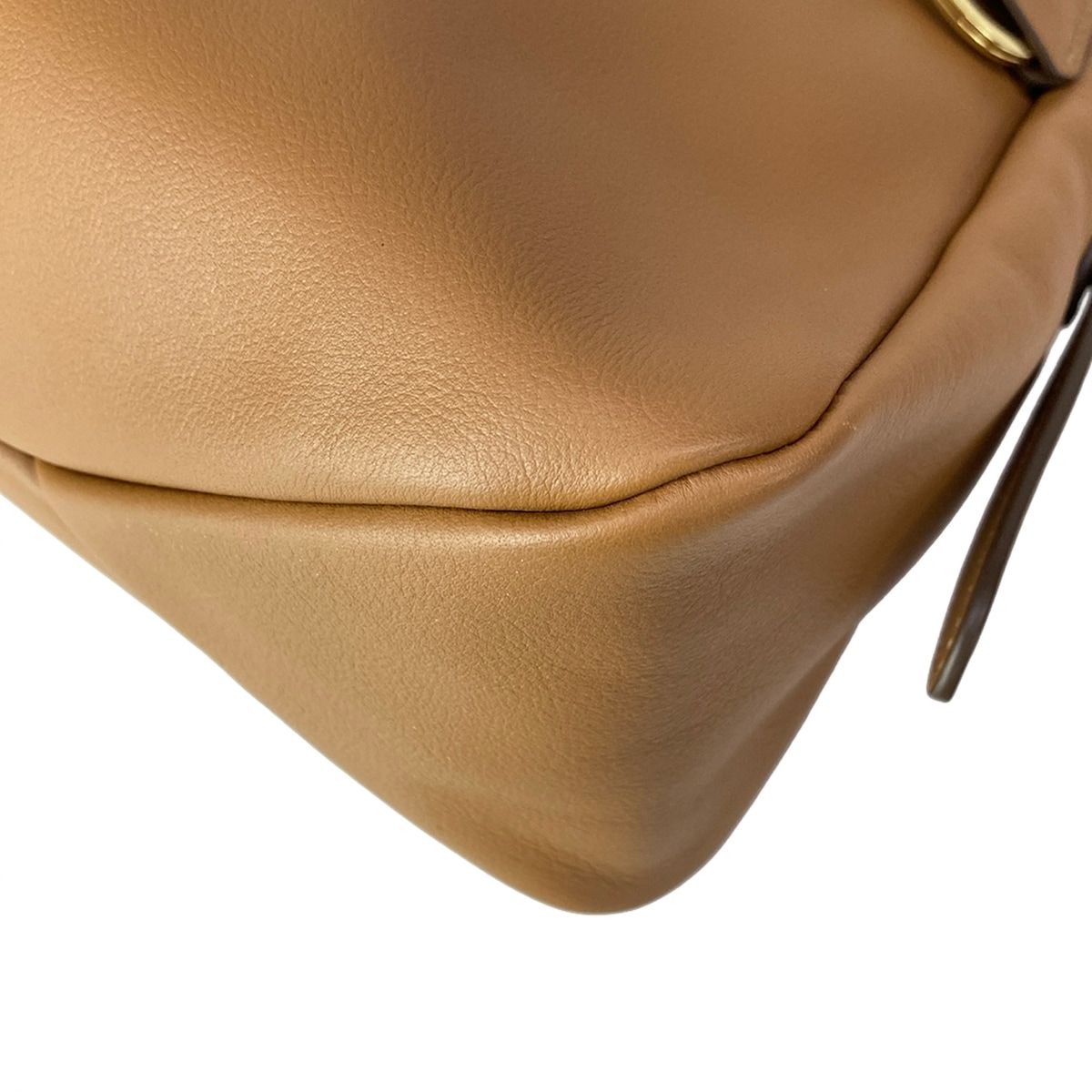 Prada Shoulder Bag Eme Large Light Brown Leather — view 7