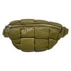 Bottega Veneta Waist Pouch Bum Bag Cassette Khaki Leather