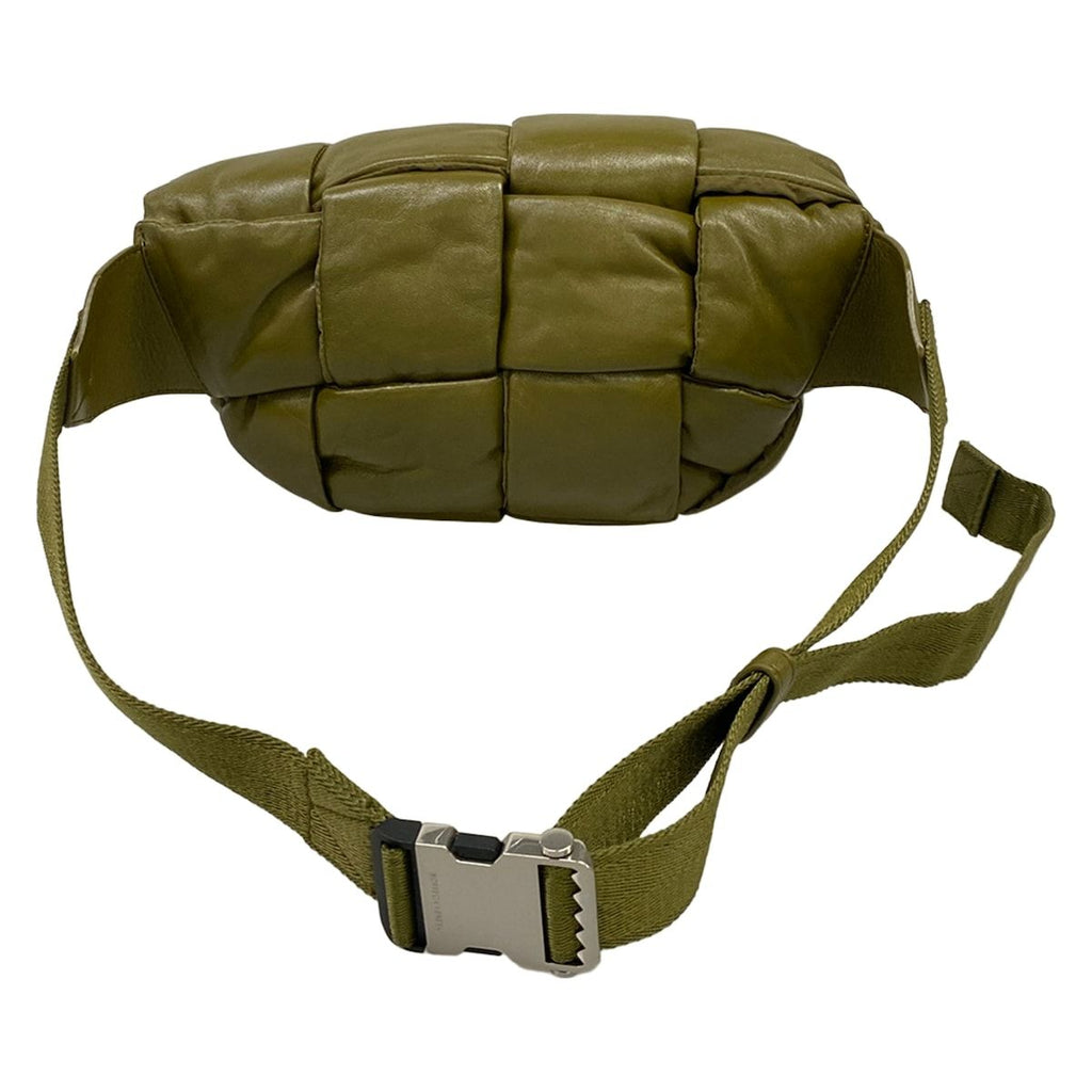 Bottega Veneta Waist Pouch Bum Bag Cassette Khaki Leather — view 3