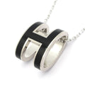 Hermes Necklace Pop Black Silver