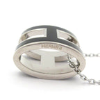 Hermes Necklace Pop Black Silver — view 5