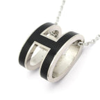 Hermes Necklace Pop Black Silver — view 3