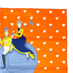 Hermes Scarf Carre 70 Tea Time Medaillons Medallons Orange — view 4