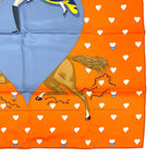 Hermes Scarf Carre 70 Tea Time Medaillons Medallons Orange — view 5