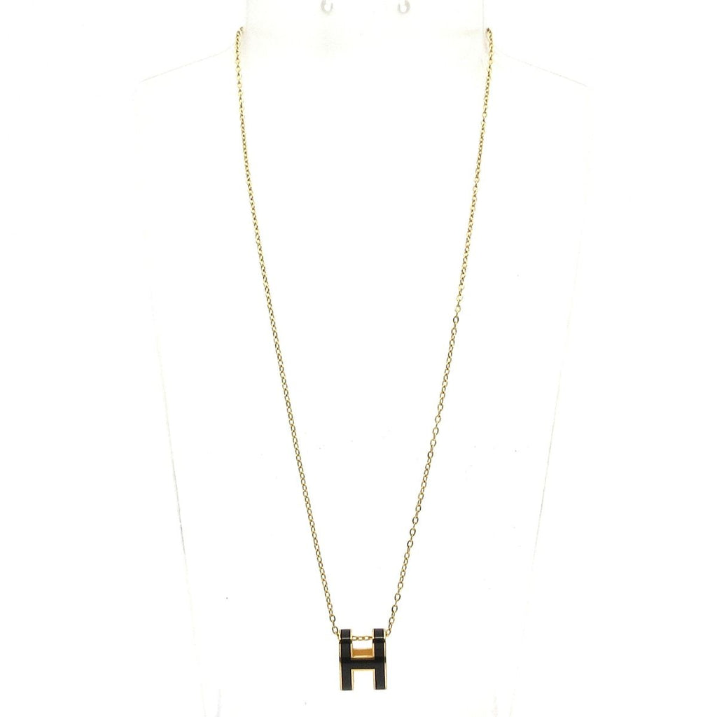 Hermes Necklace Pop Black Gold — view 2