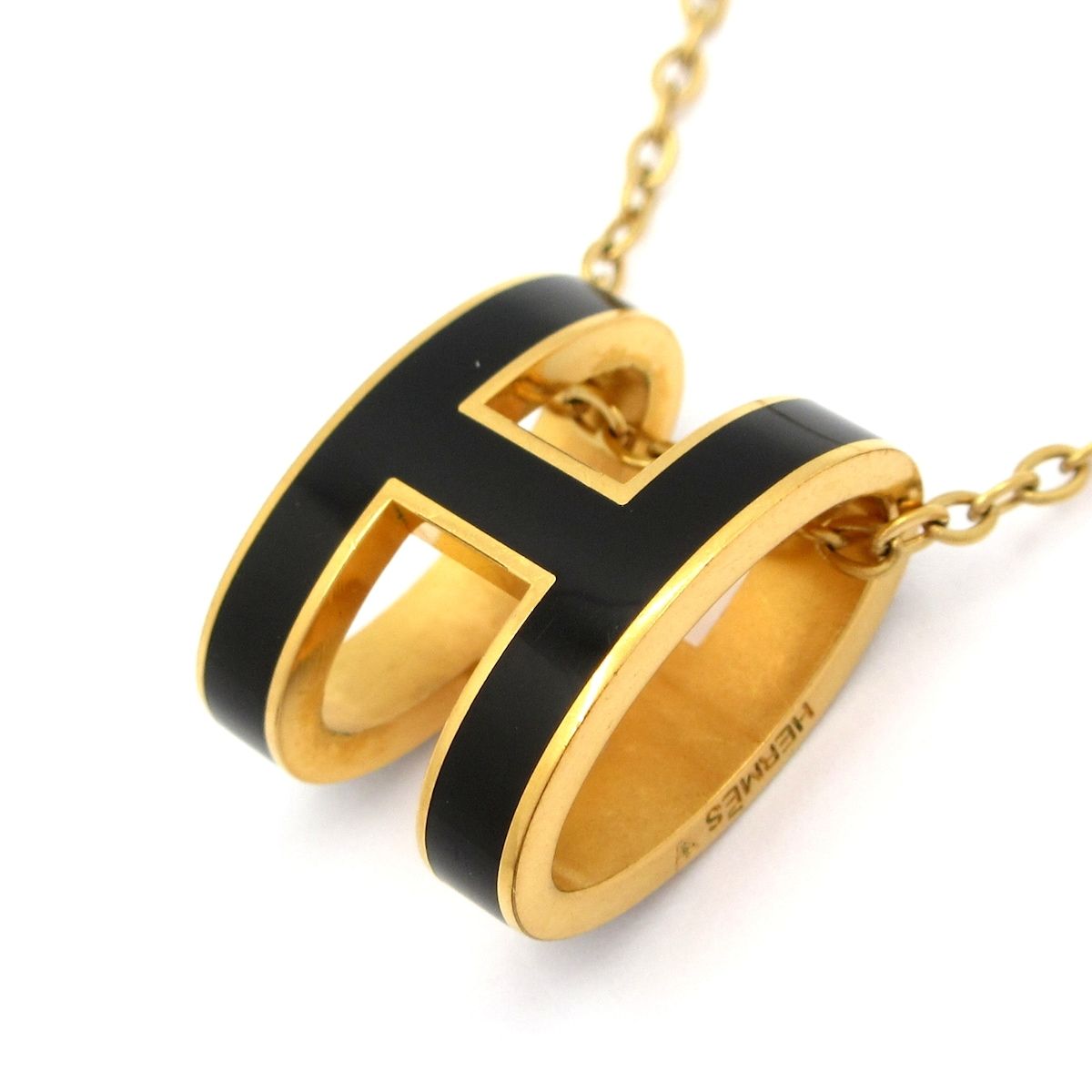 Hermes Necklace Pop Black Gold — view 3