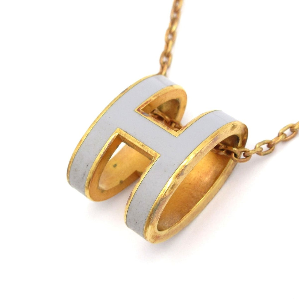 Hermes Necklace Pop Gray Gold — view 3