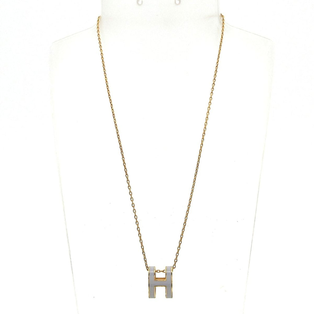 Hermes Necklace Pop Gray Gold — view 2