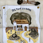 Hermes Scarf Carre 90 RE Tour a la Terre Return — view 7