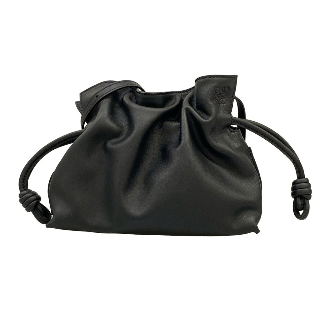 Loewe Shoulder Bag Flamenco Black Leather