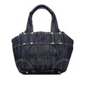 Chanel Spark Ring Denim CC Logo Handbag Indigo Blue