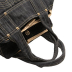 Chanel Spark Ring Denim CC Logo Handbag Indigo Blue — view 7
