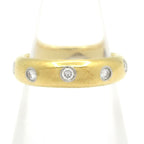 Tiffany & Co Ring Diamond Dots Band 18k Yellow Gold