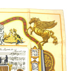 Hermes Carre 90 in Salzburg Yellow Orange Scarf Silk — view 3