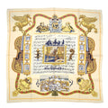 Hermes Carre 90 in Salzburg Yellow Orange Scarf Silk