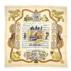 Hermes Carre 90 in Salzburg Yellow Orange Scarf Silk