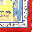 Hermes Carre 90 RE Tour a la Terre Return Silk Scarf — view 4