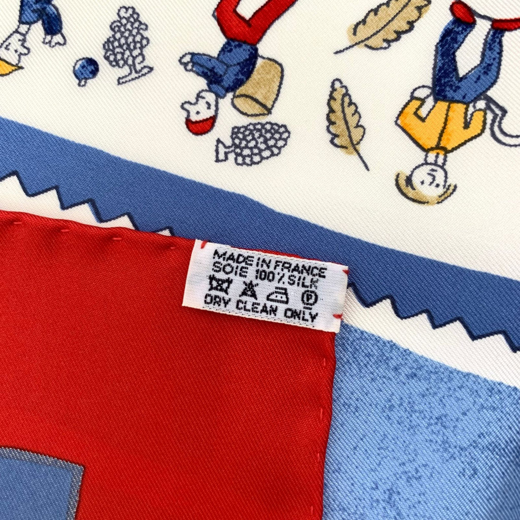 Hermes Carre 90 RE Tour a la Terre Return Silk Scarf — view 7