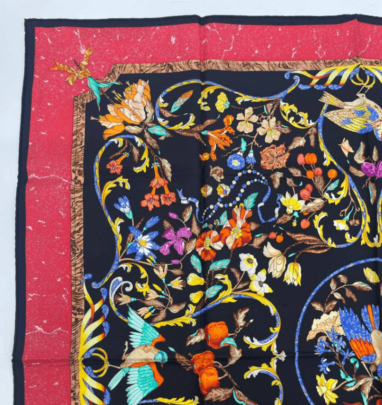 Hermes Carre 90 Pierres D Orient Et D Occident Oriental Stone and Western — view 2