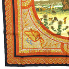 Hermes Carre 90 Sous le Cedre Under the Cedar Multicolor Silk Scarf — view 7