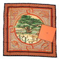 Hermes Carre 90 Sous le Cedre Under the Cedar Multicolor Silk Scarf