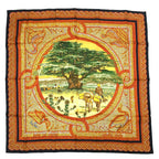 Hermes Carre 90 Sous le Cedre Under the Cedar Multicolor Silk Scarf — view 3