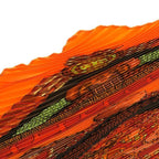 Hermes Pleated Scarf Orange — view 7