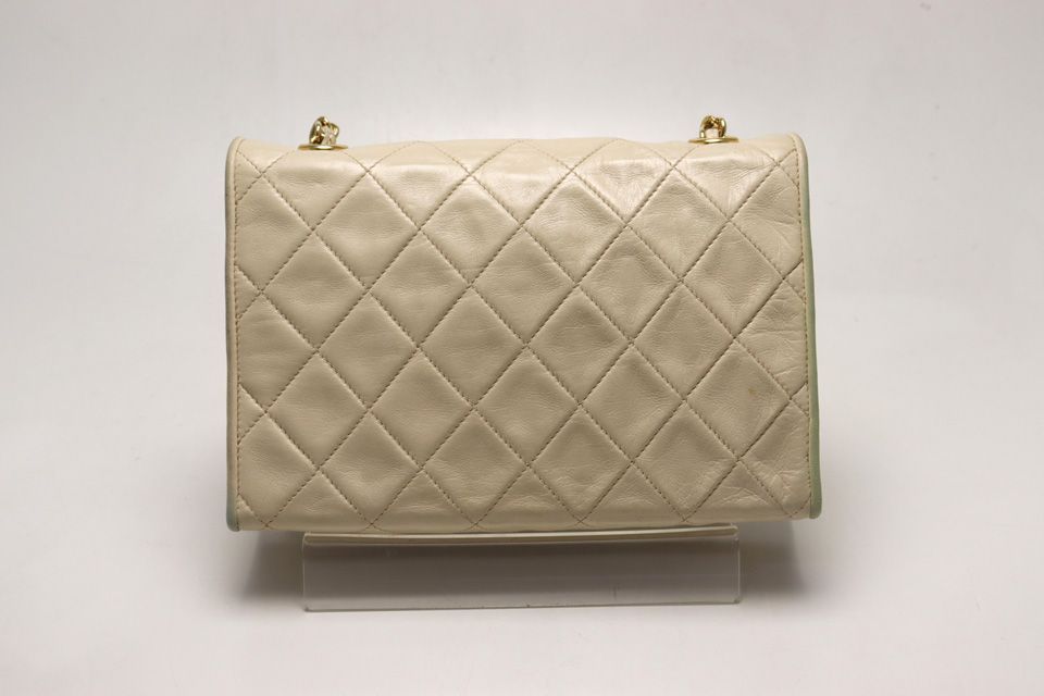 Chanel 0 Quilted GD Leather Chain Shoulder — view 2