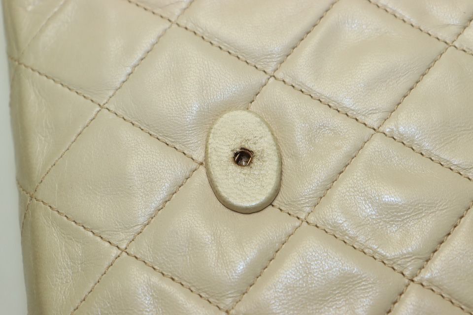 Chanel 0 Quilted GD Leather Chain Shoulder — view 9