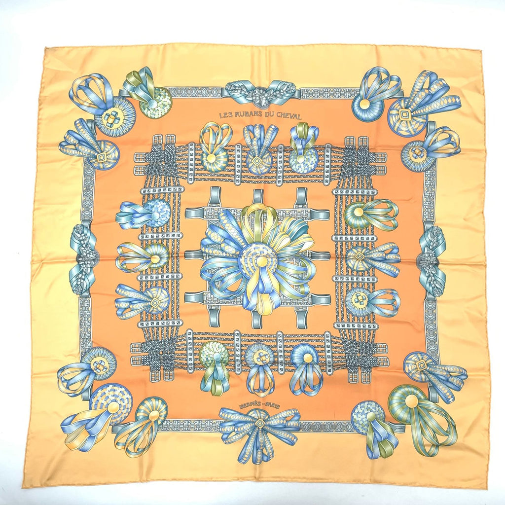 Hermes Carre 90 les Rubans du Cheval Horse Ribbon Decoration Scarf — view 2