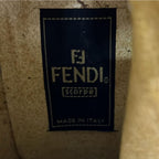 Fendi Short Boots 36 1 Black Yellow Logo Tape — view 6