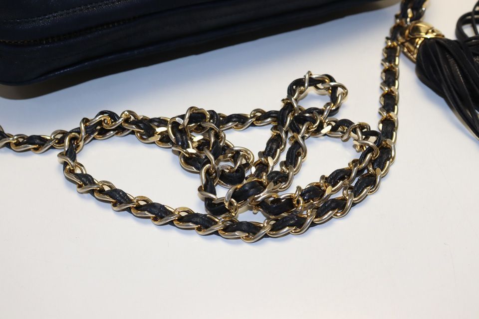 Chanel Quilted Fringe GD Leather Chain Shoulder — view 6