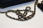 Chanel Quilted Fringe GD Leather Chain Shoulder — view 6