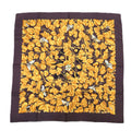 Hermes Carre 90 L'arbre de Soie Silk Mulberry and Silkworm Scarf Brown
